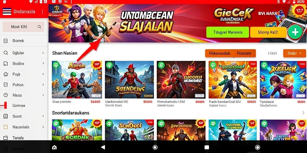 Tampilan antarmuka yang modern dan menarik.