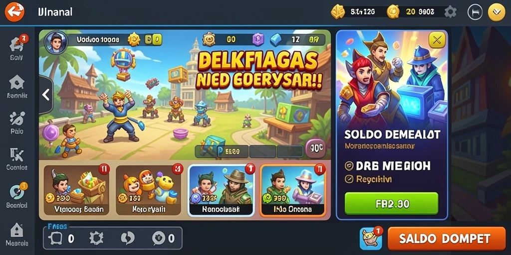 Tampilan grafis yang mengesankan dan berwarna-warni.