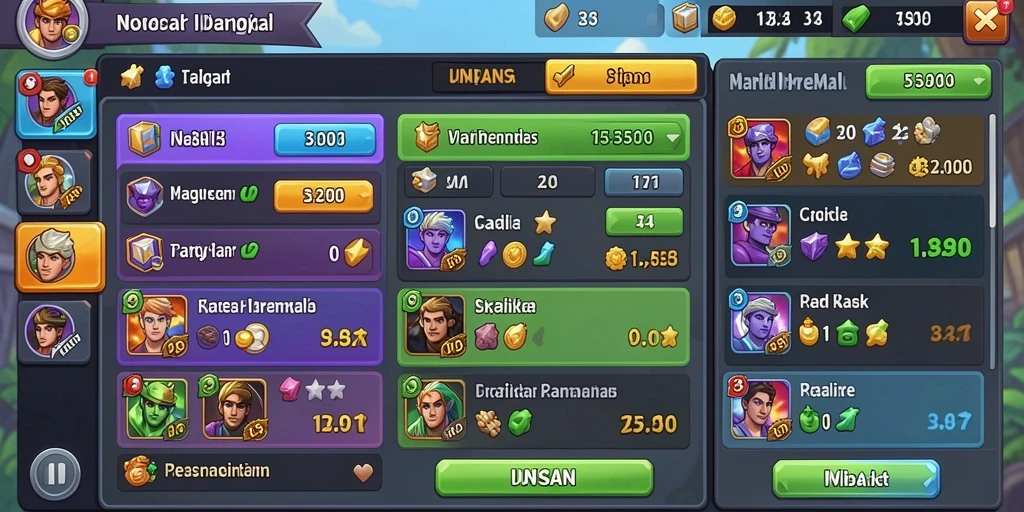 Tampilan awal permainan SPINGILA yang penuh warna.